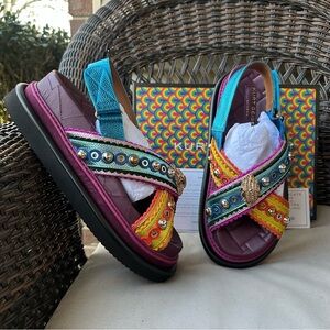 Kurt Geiger Orson Cross Scallop Sandal 12